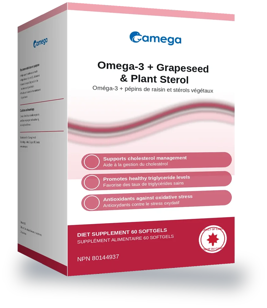 Omega-3 + Grapeseed & Free Plant Sterol box